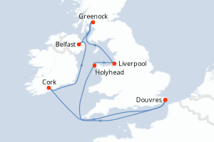Itinéraire : Europe du Nord & Atlantique NE