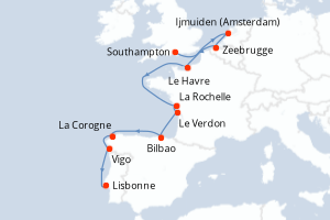 Itinéraire : Europe du Nord & Atlantique NE