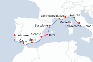 Itinéraire : Méditerranée & mers adjacentes