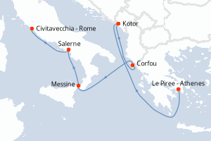 Itinéraire : Méditerranée & mers adjacentes