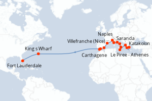 Itinéraire : Méditerranée & mers adjacentes