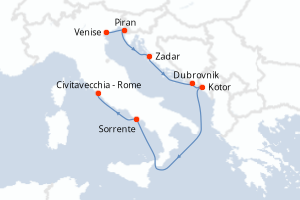 Itinéraire : Méditerranée & mers adjacentes