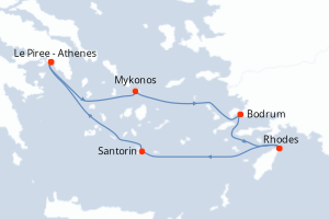 Itinéraire : Méditerranée & mers adjacentes