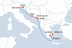 Itinéraire : Méditerranée & mers adjacentes