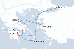 Itinéraire : Méditerranée & mers adjacentes