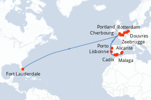 Itinéraire : Europe du Nord & Atlantique NE