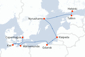 Itinéraire : Europe du Nord & Atlantique NE