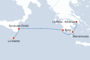 Itinéraire : Méditerranée & mers adjacentes