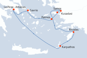 Itinéraire : Méditerranée & mers adjacentes