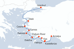 Itinéraire : Méditerranée & mers adjacentes