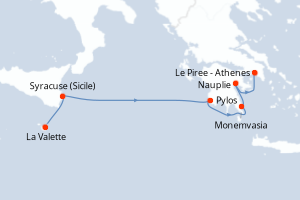 Itinéraire : Méditerranée & mers adjacentes