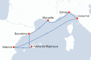 Itinéraire : Méditerranée & mers adjacentes