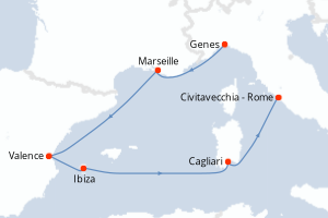 Itinéraire : Méditerranée & mers adjacentes