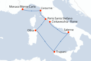 Itinéraire : Méditerranée & mers adjacentes