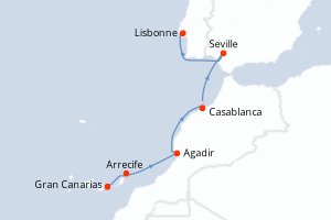 Itinéraire : Europe du Nord & Atlantique NE