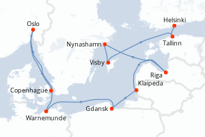 Itinéraire : Europe du Nord & Atlantique NE