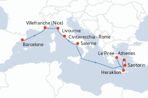 Itinéraire : Méditerranée & mers adjacentes
