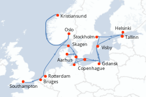 Itinéraire : Europe du Nord & Atlantique NE
