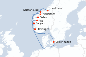 Itinéraire : Europe du Nord & Atlantique NE