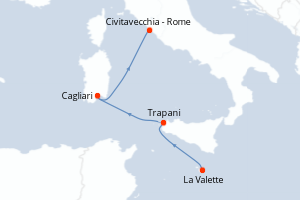 Itinéraire : Méditerranée & mers adjacentes