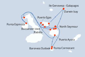 Itinéraire : Galápagos