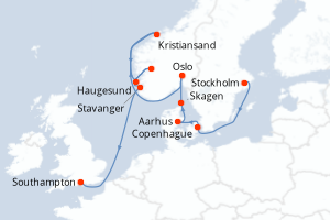 Itinéraire : Europe du Nord & Atlantique NE