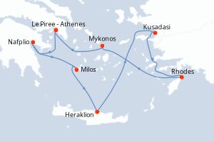 Itinéraire : Méditerranée & mers adjacentes