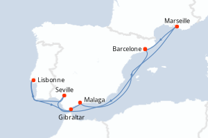 Itinéraire : Méditerranée & mers adjacentes