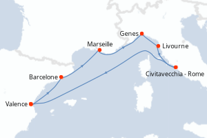 Itinéraire : Méditerranée & mers adjacentes