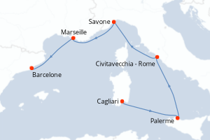 Itinéraire : Méditerranée & mers adjacentes