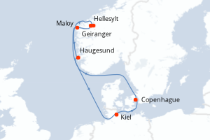 Itinéraire : Europe du Nord & Atlantique NE