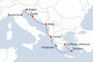 Itinéraire : Méditerranée & mers adjacentes
