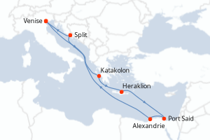 Itinéraire : Méditerranée & mers adjacentes