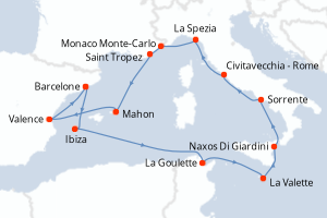 Itinéraire : Méditerranée & mers adjacentes