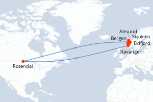 Itinéraire : Europe du Nord & Atlantique NE