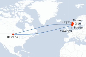 Itinéraire : Europe du Nord & Atlantique NE