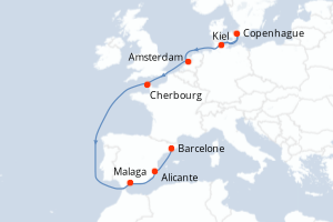 Itinéraire : Méditerranée & mers adjacentes