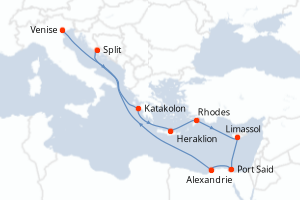 Itinéraire : Méditerranée & mers adjacentes
