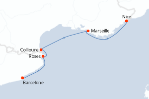 Itinéraire : Méditerranée & mers adjacentes