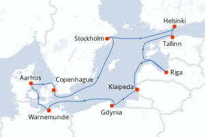 Itinéraire : Europe du Nord & Atlantique NE
