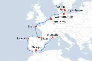 Itinéraire : Europe du Nord & Atlantique NE