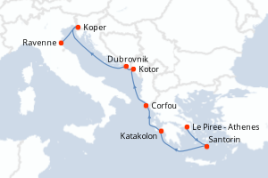 Itinéraire : Méditerranée & mers adjacentes