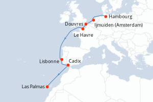 Itinéraire : Europe du Nord & Atlantique NE