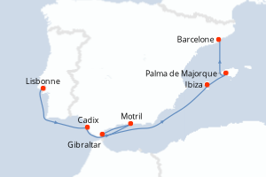 Itinéraire : Méditerranée & mers adjacentes