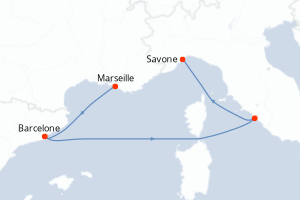 Itinéraire : Méditerranée & mers adjacentes