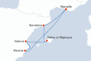 Itinéraire : Méditerranée & mers adjacentes