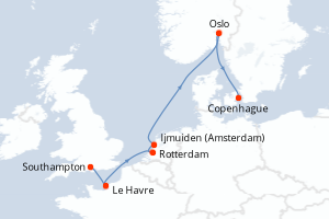 Itinéraire : Europe du Nord & Atlantique NE