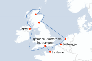 Itinéraire : Europe du Nord & Atlantique NE