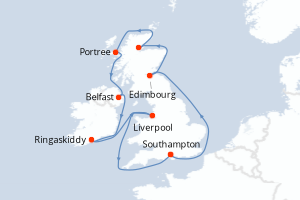 Itinéraire : Europe du Nord & Atlantique NE