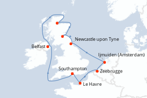 Itinéraire : Europe du Nord & Atlantique NE